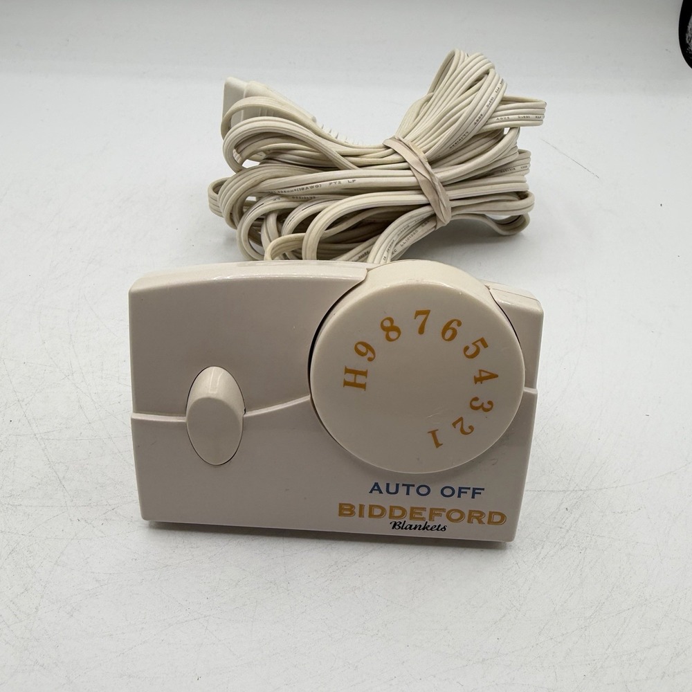 Biddeford TC11BA Auto Off Heated Electric Blanket Control Power 4 Prong‎ TESTED